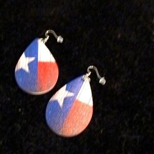 Super cute Flag with star earrings